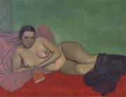Felix Vallotton Nude holding a book oil painting on canvas